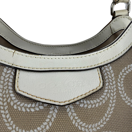 COACH SIGNATURE ROPE PRINT SHOULDER BAG