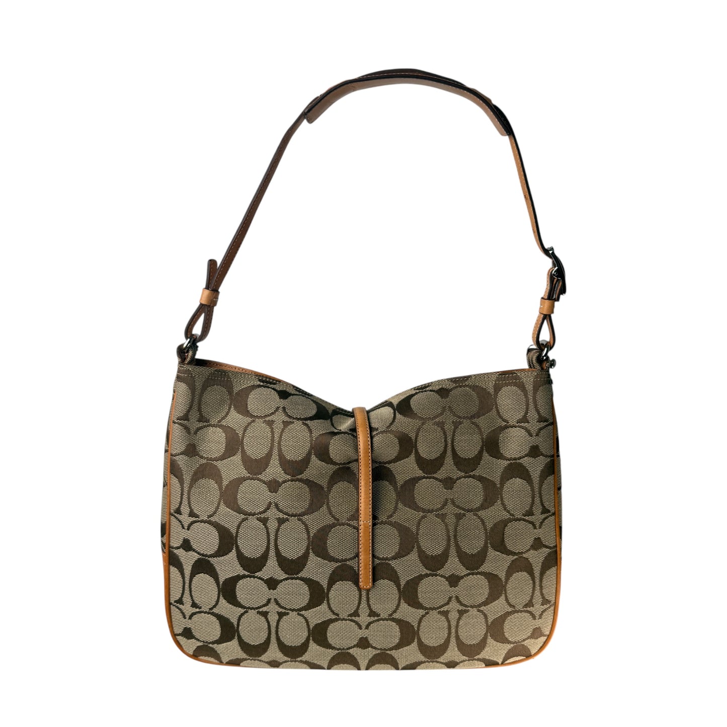 COACH SIGNATURE  CLIP SHOULDER BAG