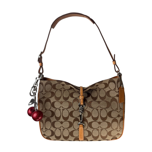 COACH SIGNATURE  CLIP SHOULDER BAG