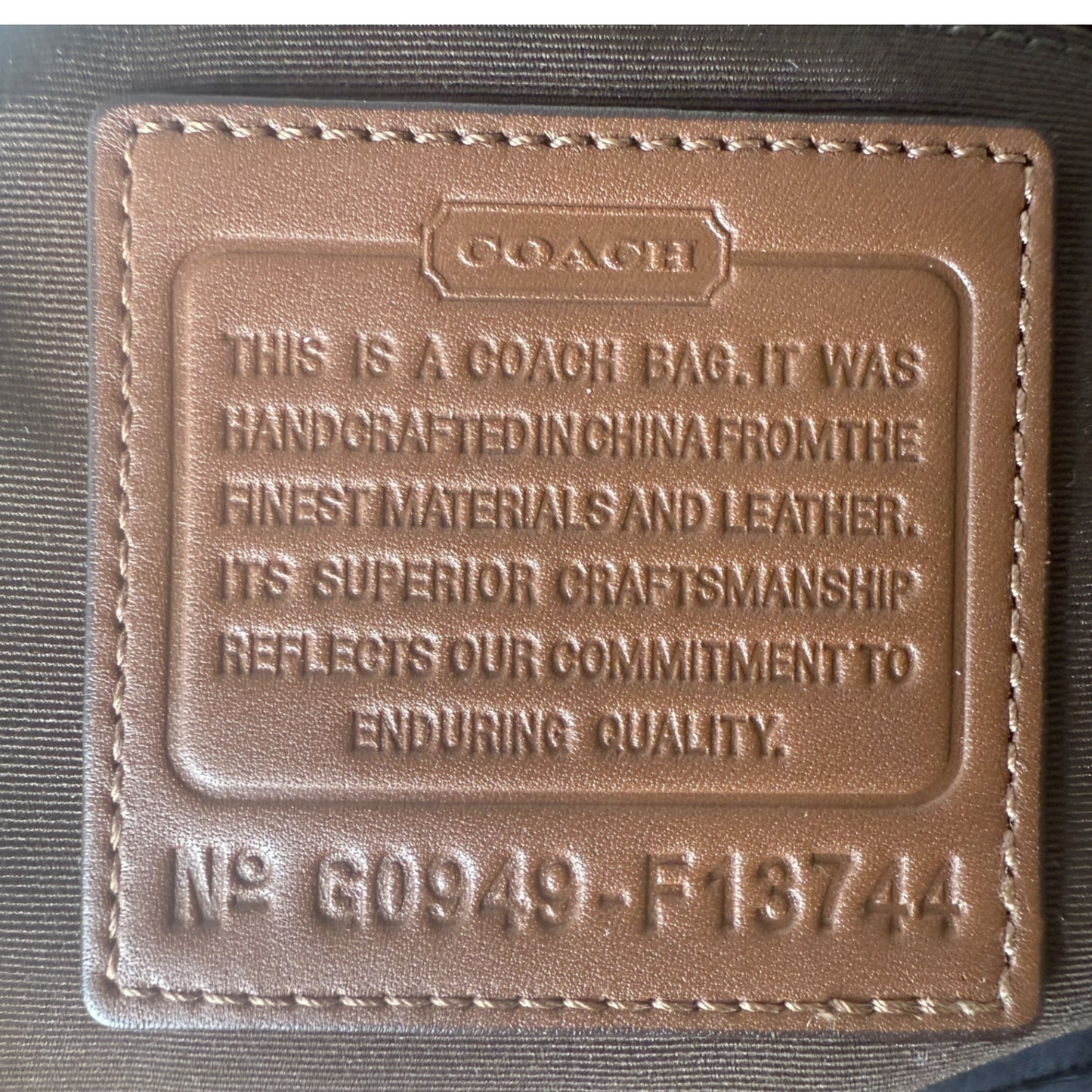 COACH SIGNATURE 2-WAY BAG