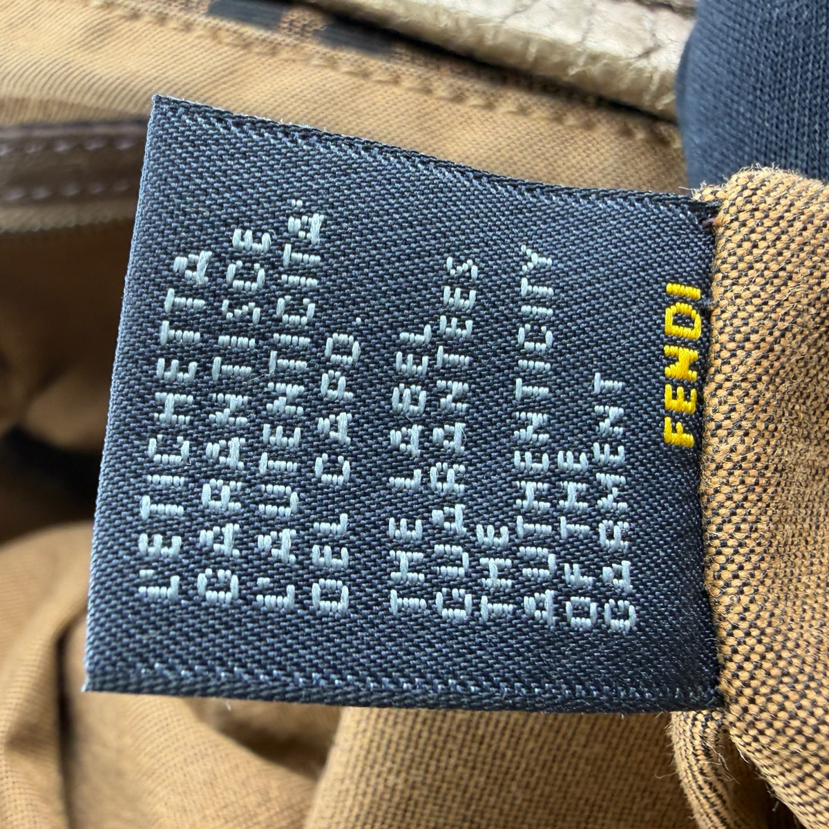 FENDI ZUCCA LARGE CHEF TOTE BAG