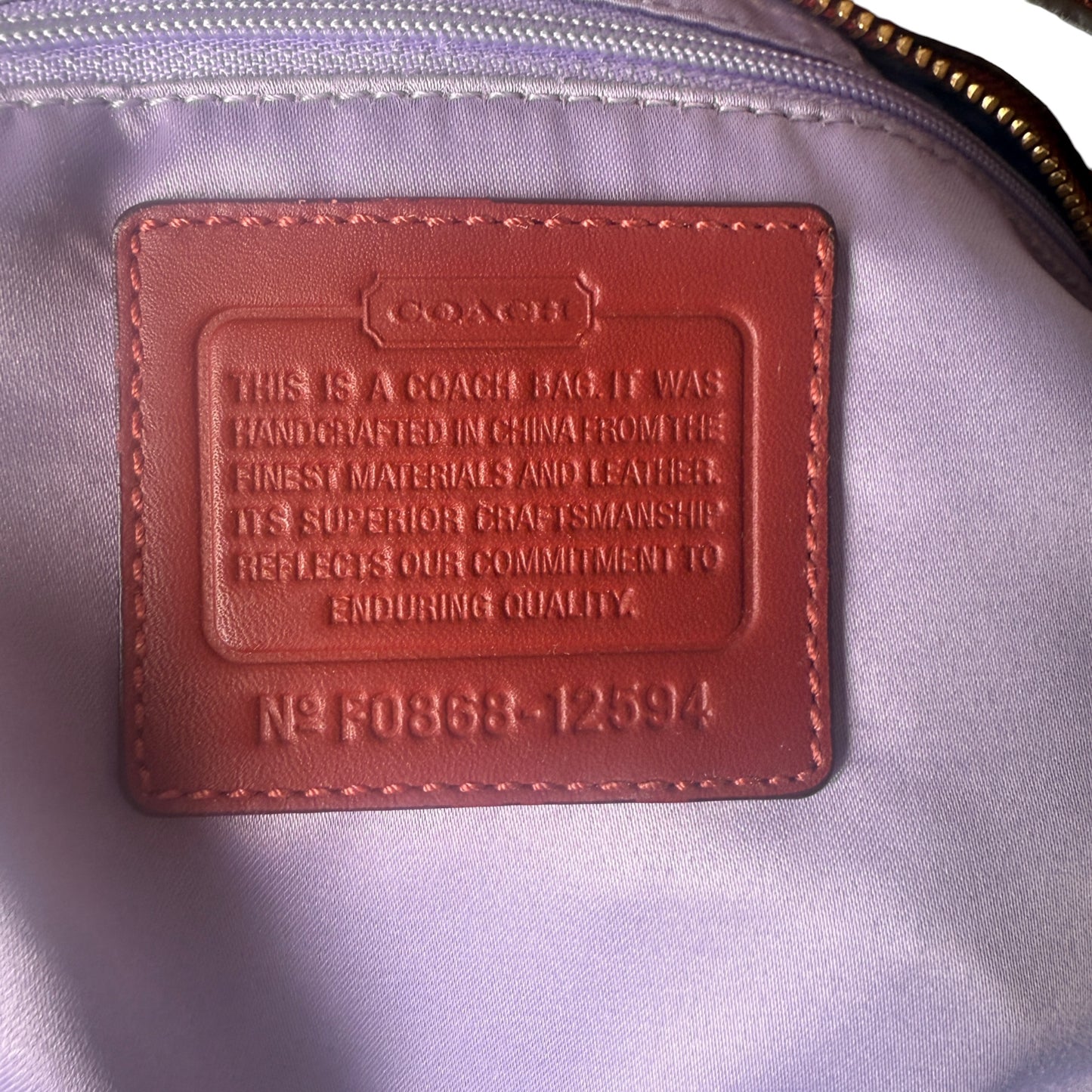 COACH SIGNATURE SUFFLETTE BAG