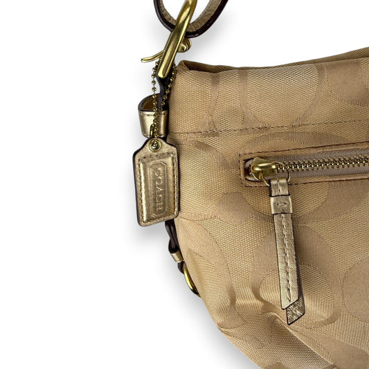 COACH SIGNATURE CANVAS BAG DARK RED