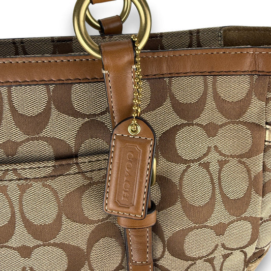 COACH SOHO PLEATED SIGNATURE TOTE