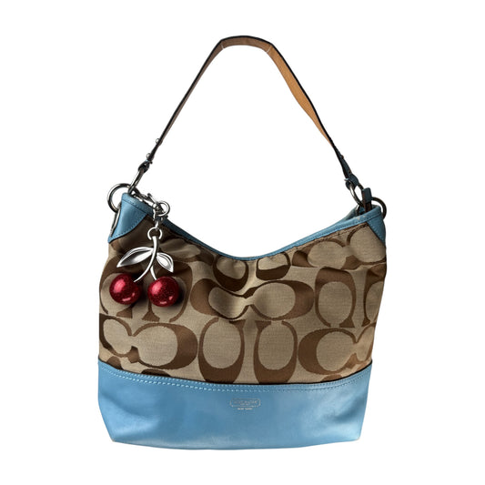 COACH HAMPTONS STRIPE TRIM BAG