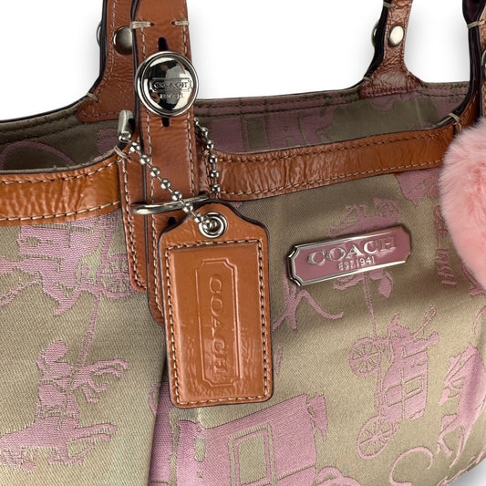 COACH SIGNATURE GALLERY TOTE SHOULDER BAG
