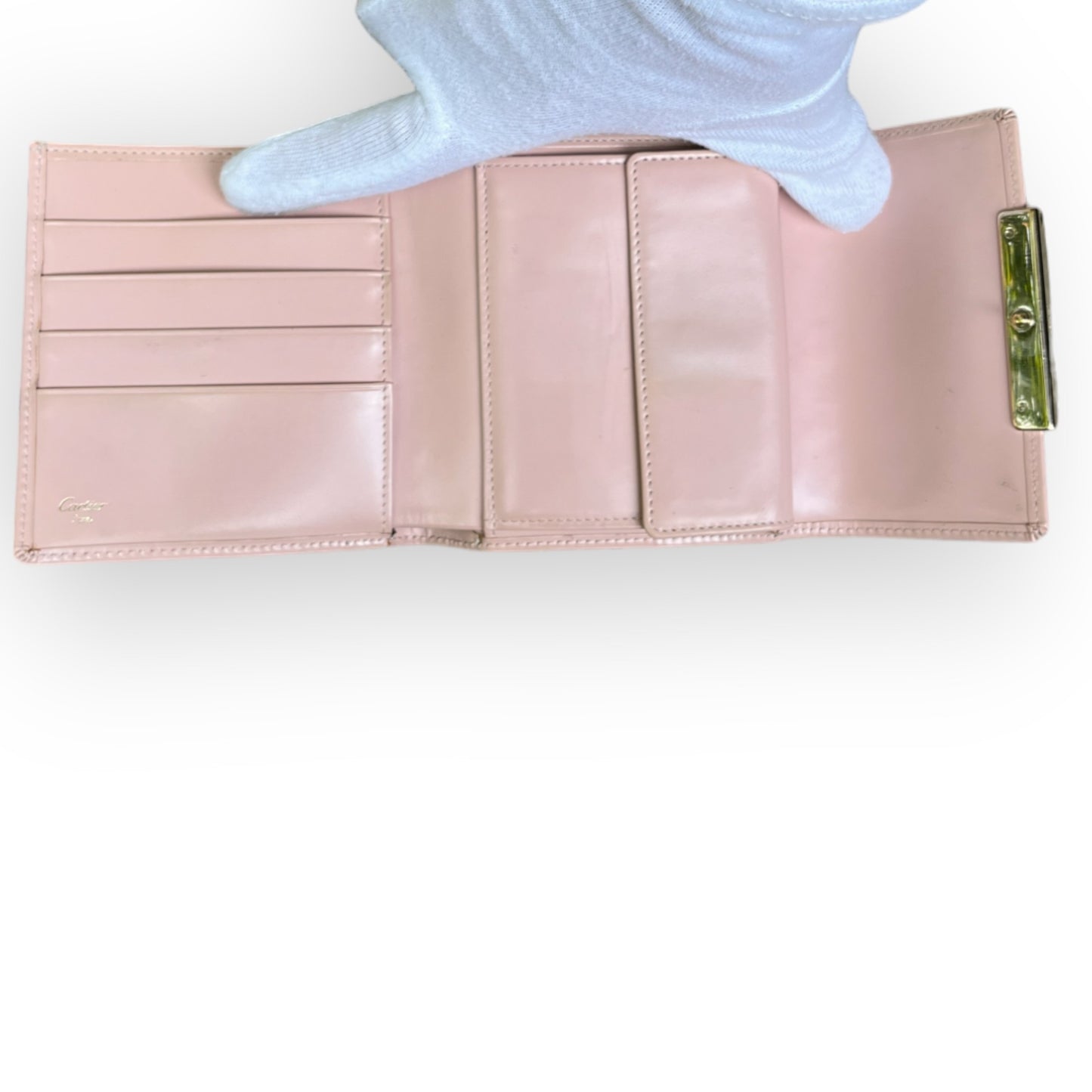 CARTIER LOVE BIFOLD WALLET PINK