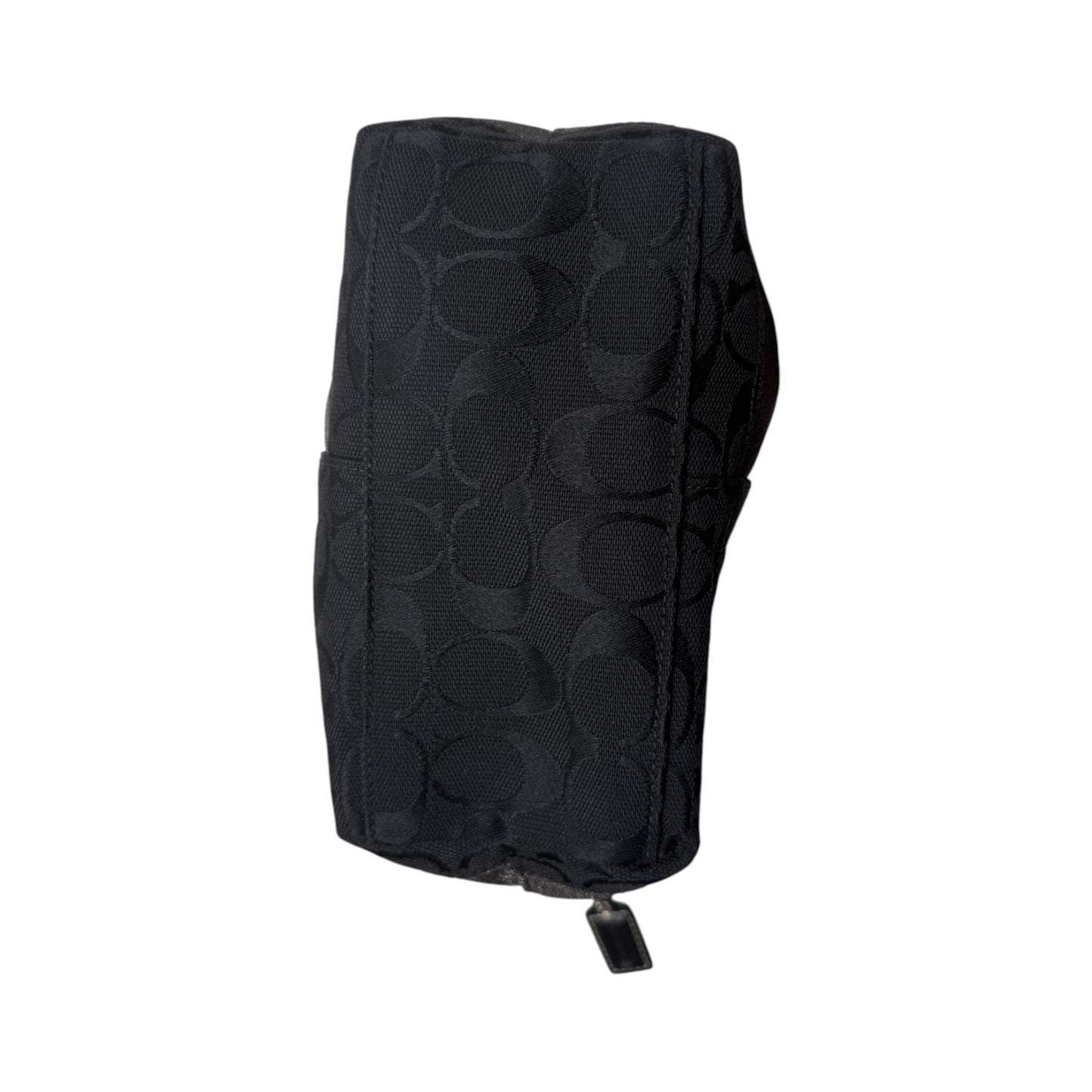 COACH SIGNATURE STRIPE BLACK MINI HOBO BAG