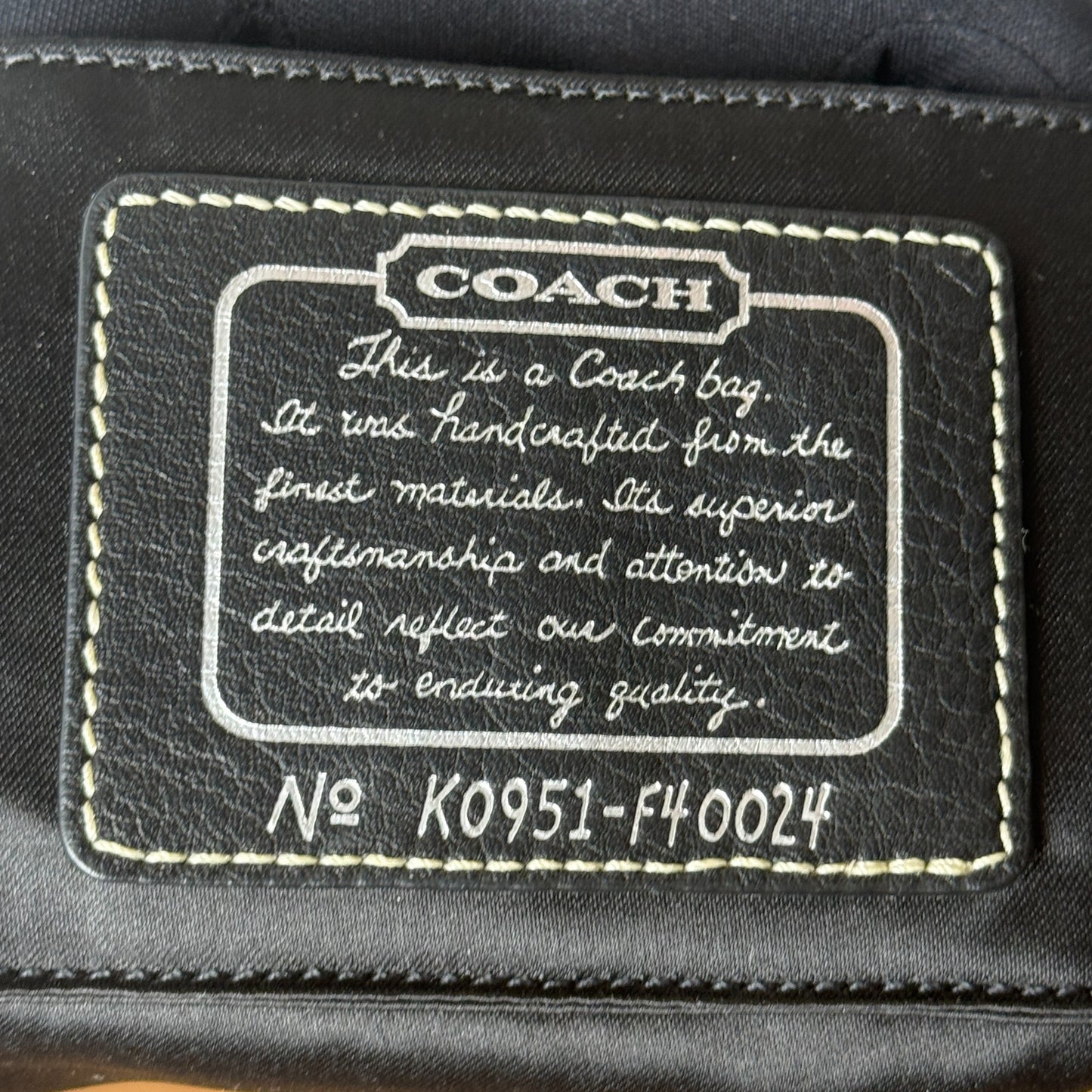 COACH SIGNATURE STRIPE BLACK MINI HOBO BAG