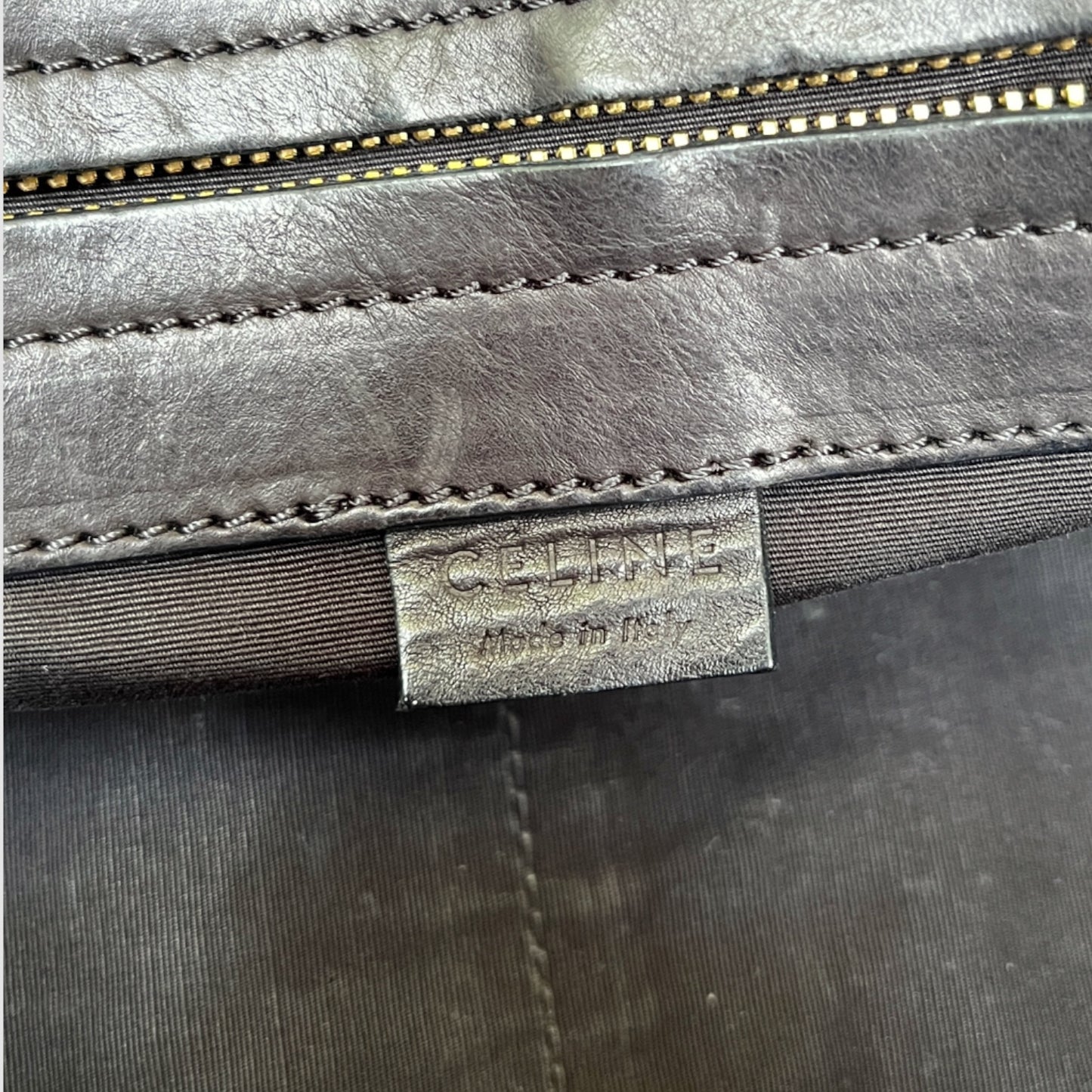 CELINE CALFSKIN RIDER TOTE