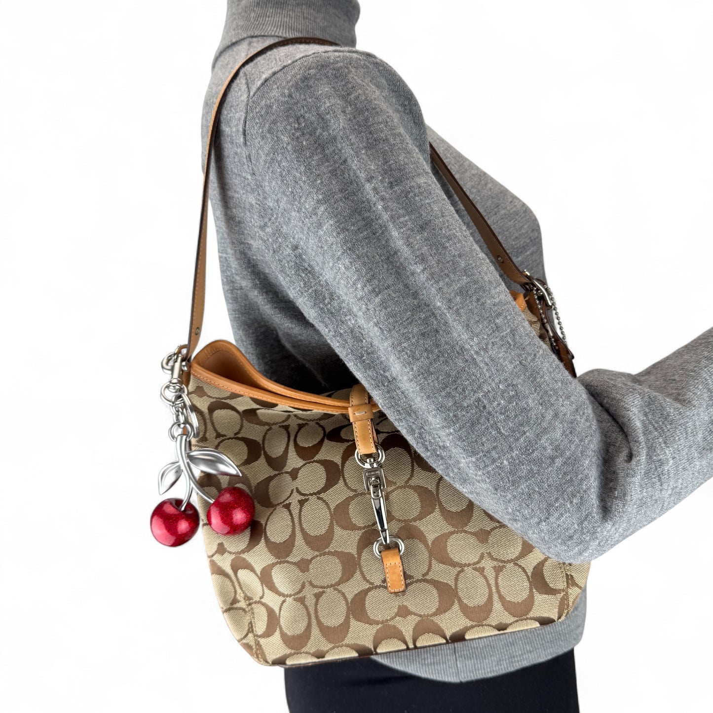 COACH HAMPTON  CLIP SHOULDER BAG