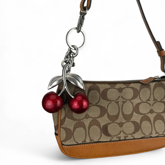 COACH SIGNATURE BEIGE DEMI POUCH