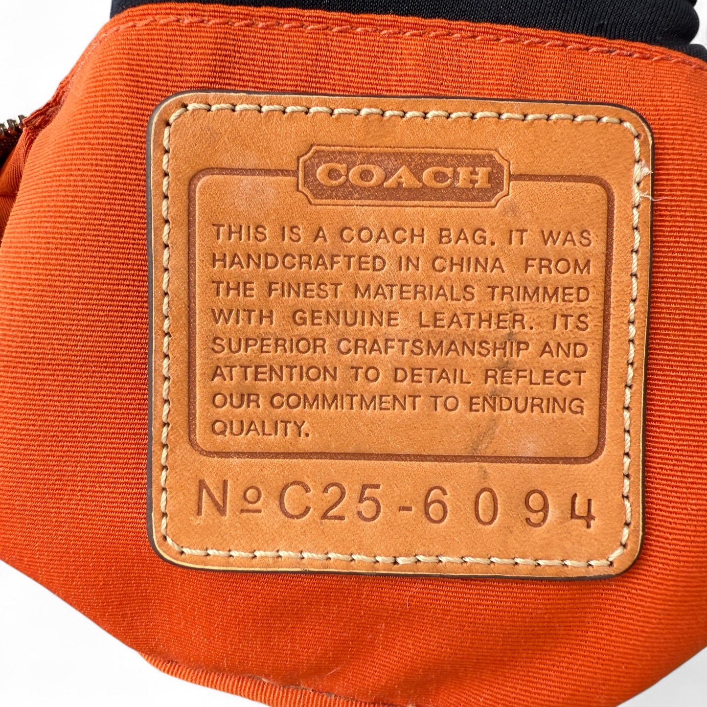 COACH SIGNATURE BEIGE DEMI POUCH