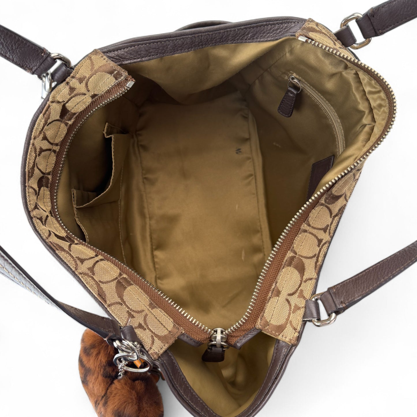 COACH SIGNATURE CANVAS SHOPPER BAG
