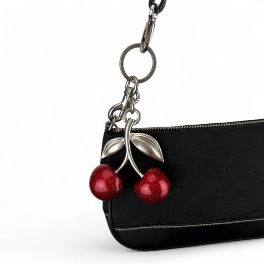 COACH SIGNATURE BLACK DEMI POUCH