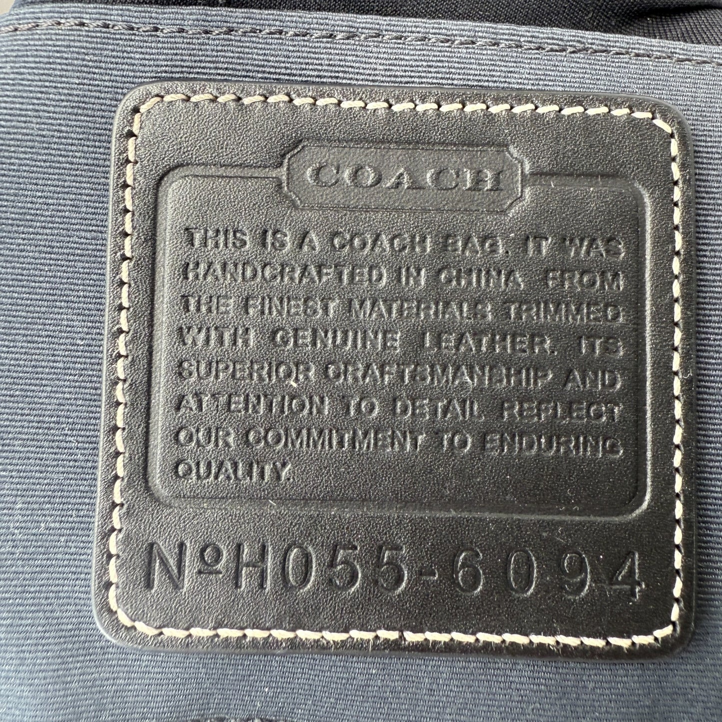 COACH SIGNATURE BLACK DEMI POUCH