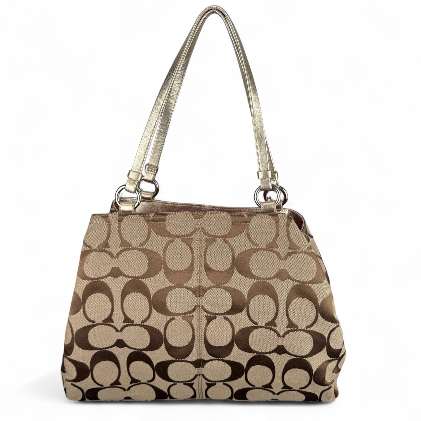 COACH ABBY SIGNATURE XL TOTE