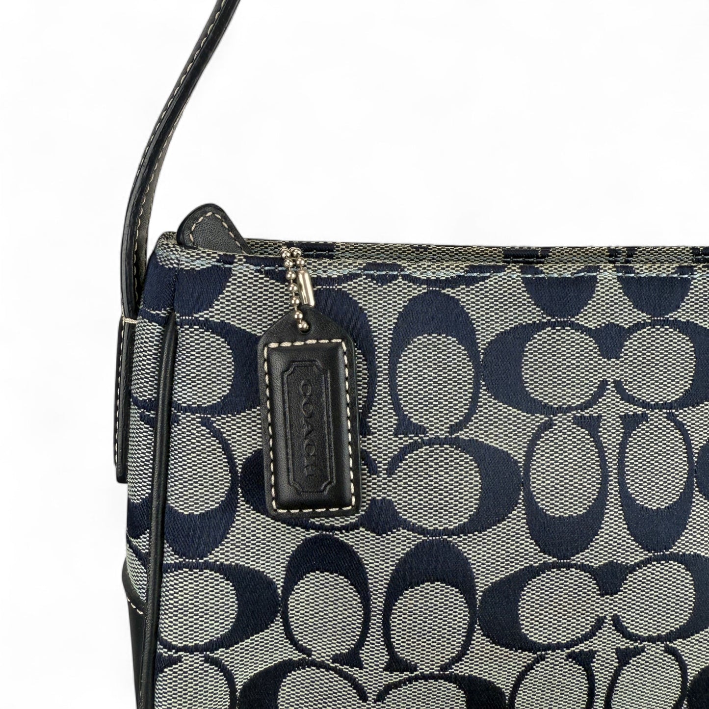 COACH SIGNATURE TABBY LEATHER HANDBAG