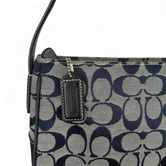 COACH SIGNATURE TABBY LEATHER HANDBAG