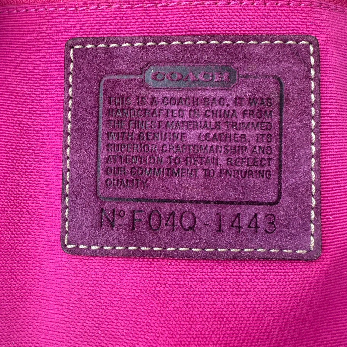 COACH SIGNATURE JACQUARD STRIPE BAG (LARGE)