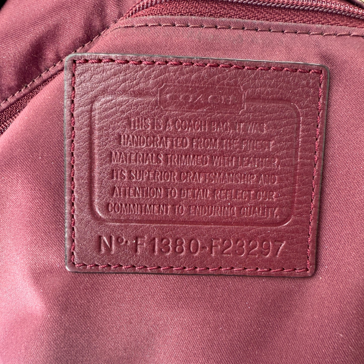 COACH SOHO PLEATED SIGNATURE TOTE