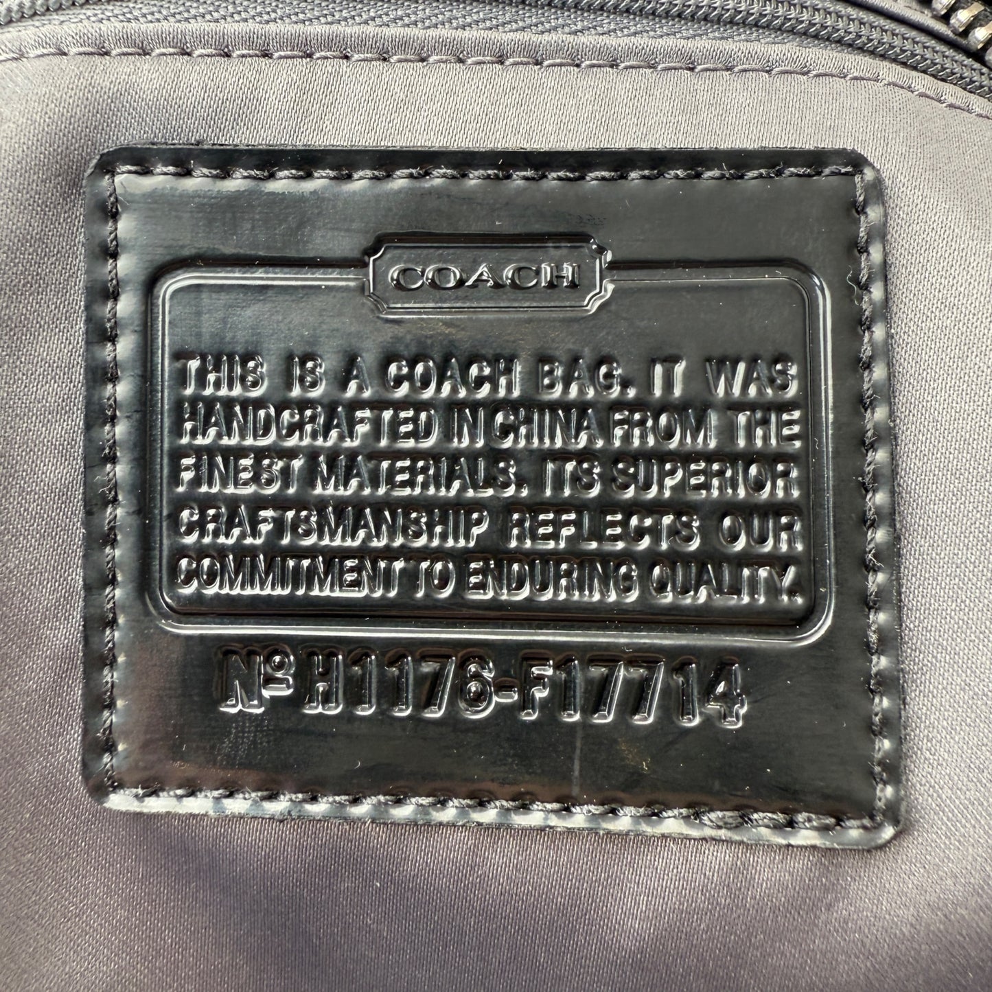 COACH SIGNATURE JACQUARD STRIPE BAG