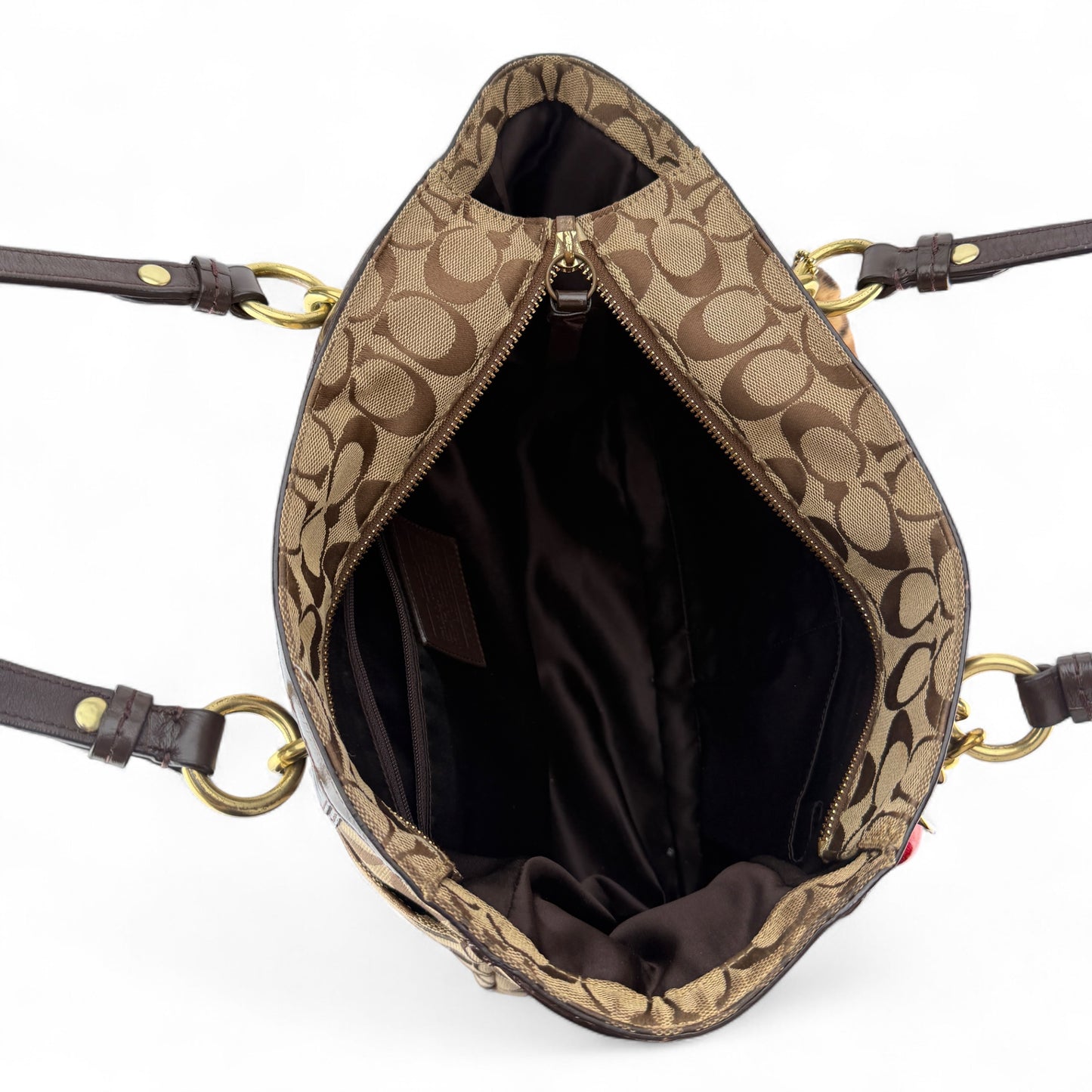 COACH SIGNATURE GALLERY TOTE SHOULDER BAG