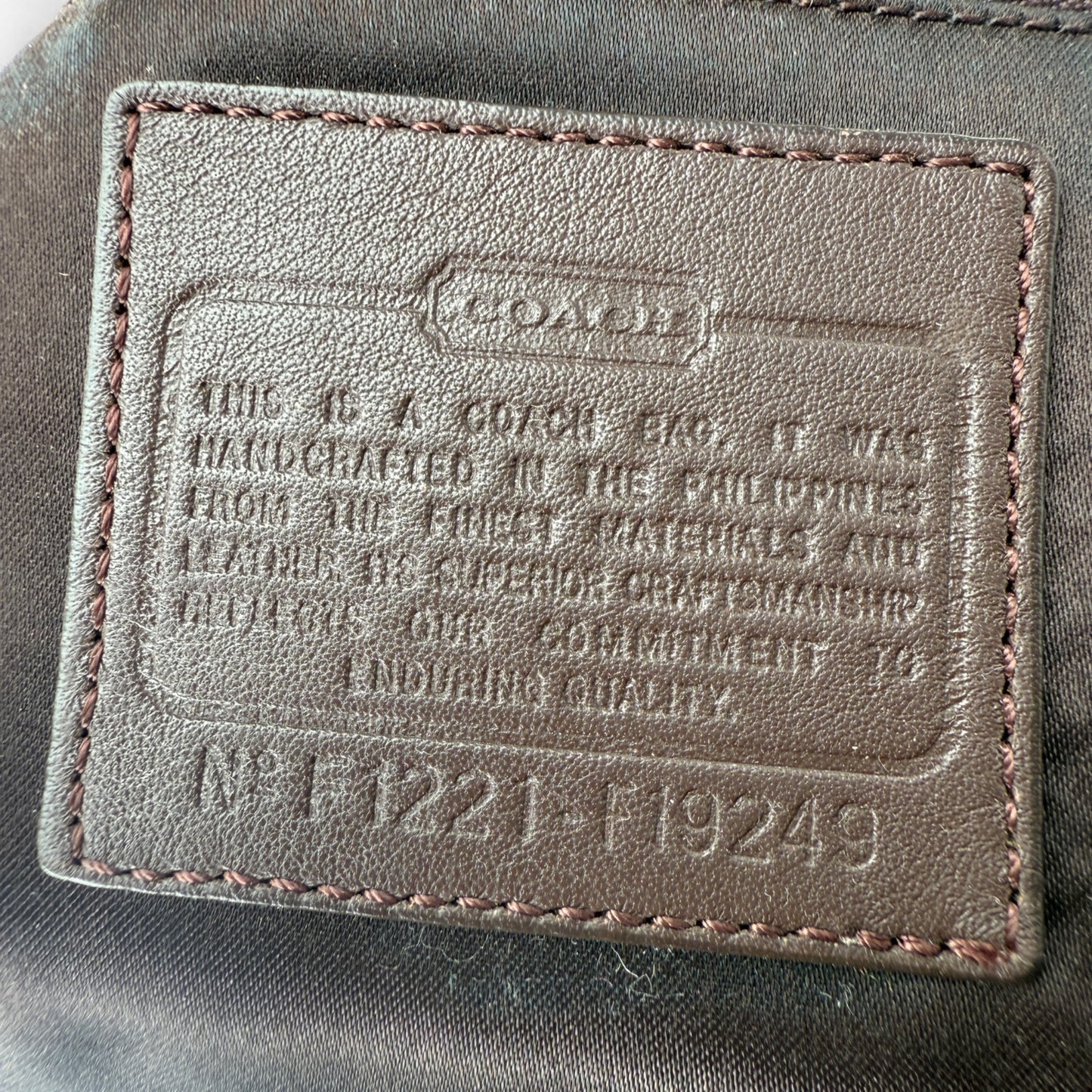 COACH SIGNATURE GALLERY TOTE SHOULDER BAG