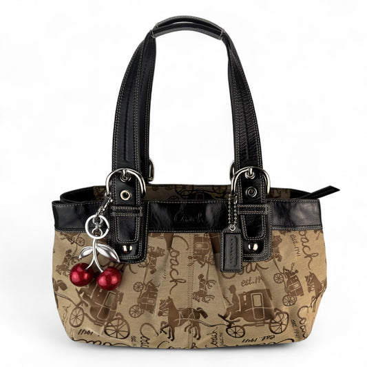 COACH SOHO PLEATED SIGNATURE TOTE