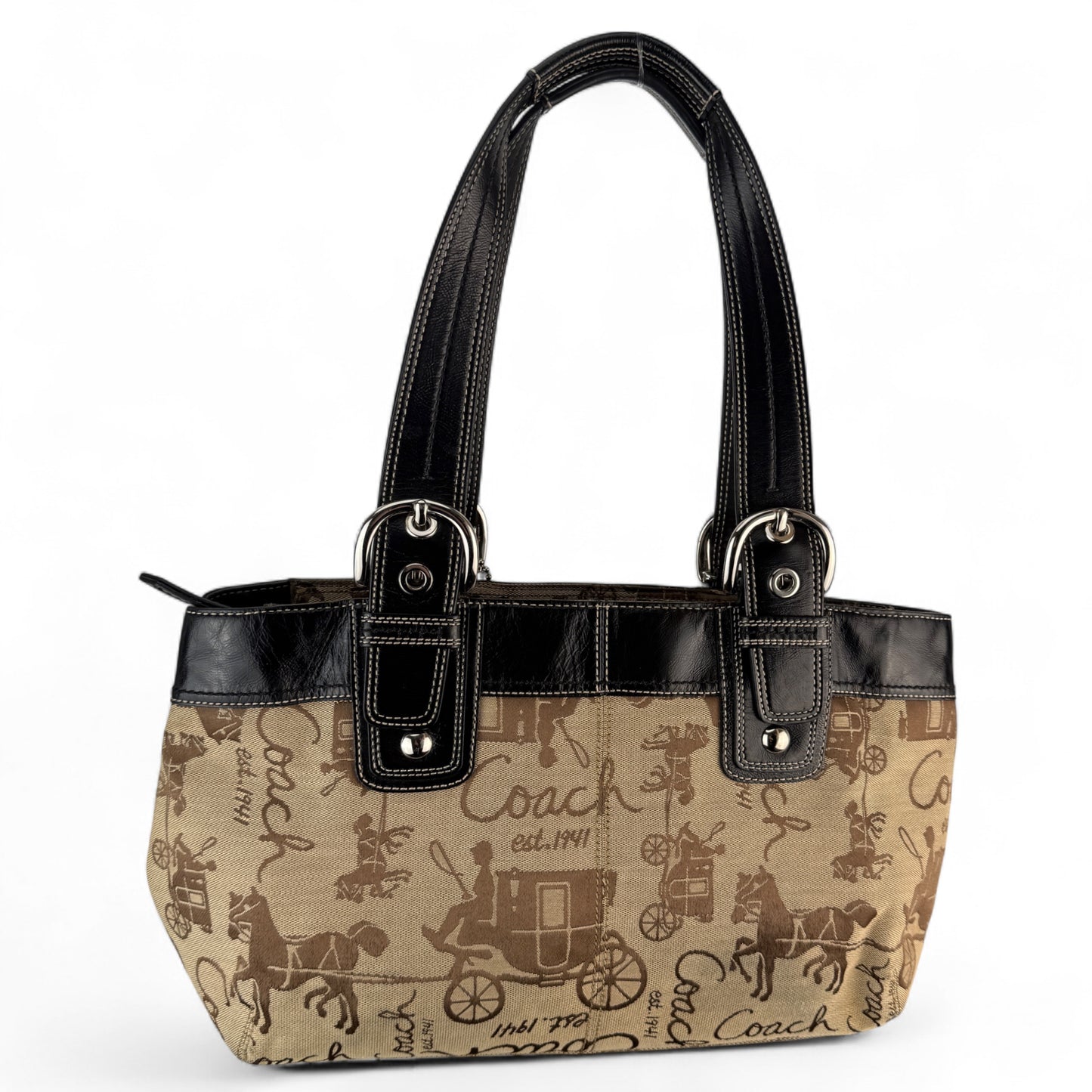 COACH SOHO PLEATED SIGNATURE TOTE
