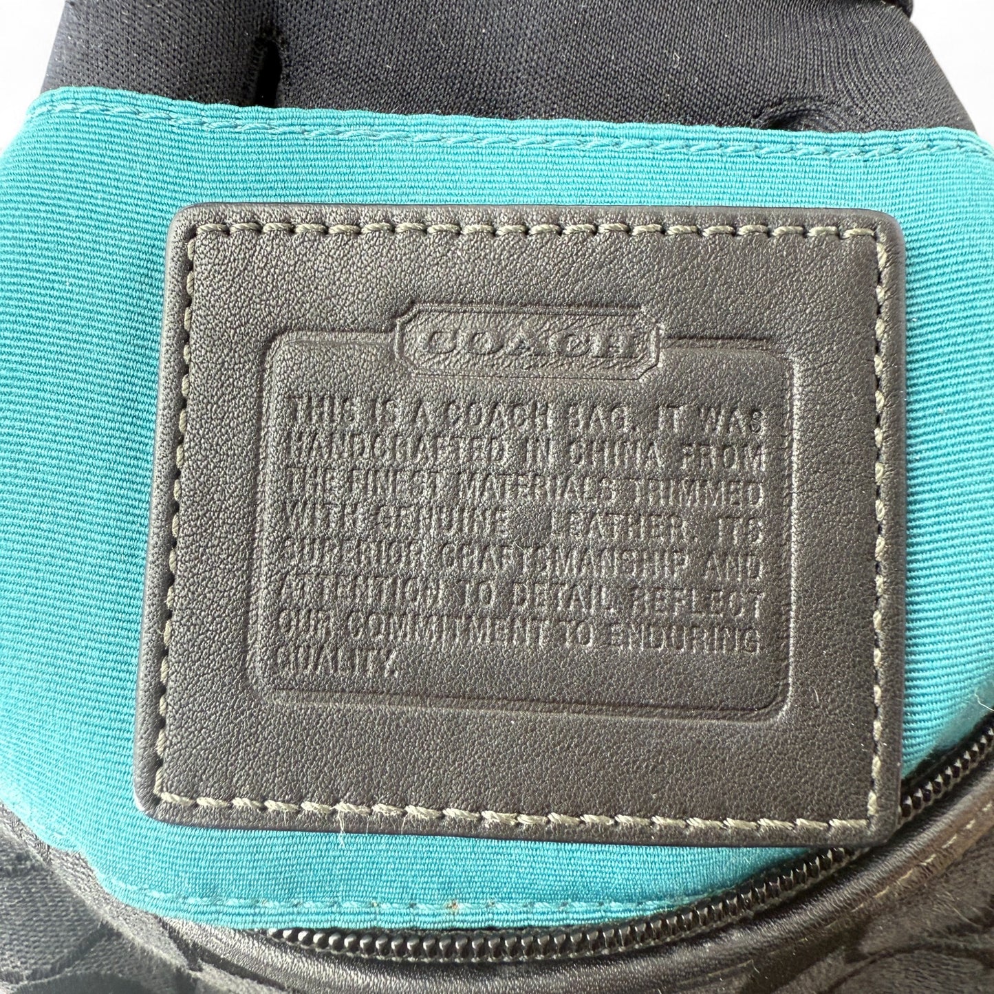 COACH SOHO PLEATED SIGNATURE TOTE