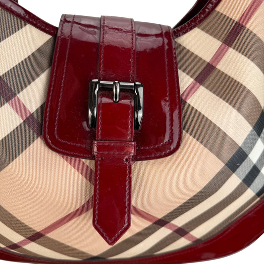 BURBERRY NOVA CHECK BROOKE HOBO BAG