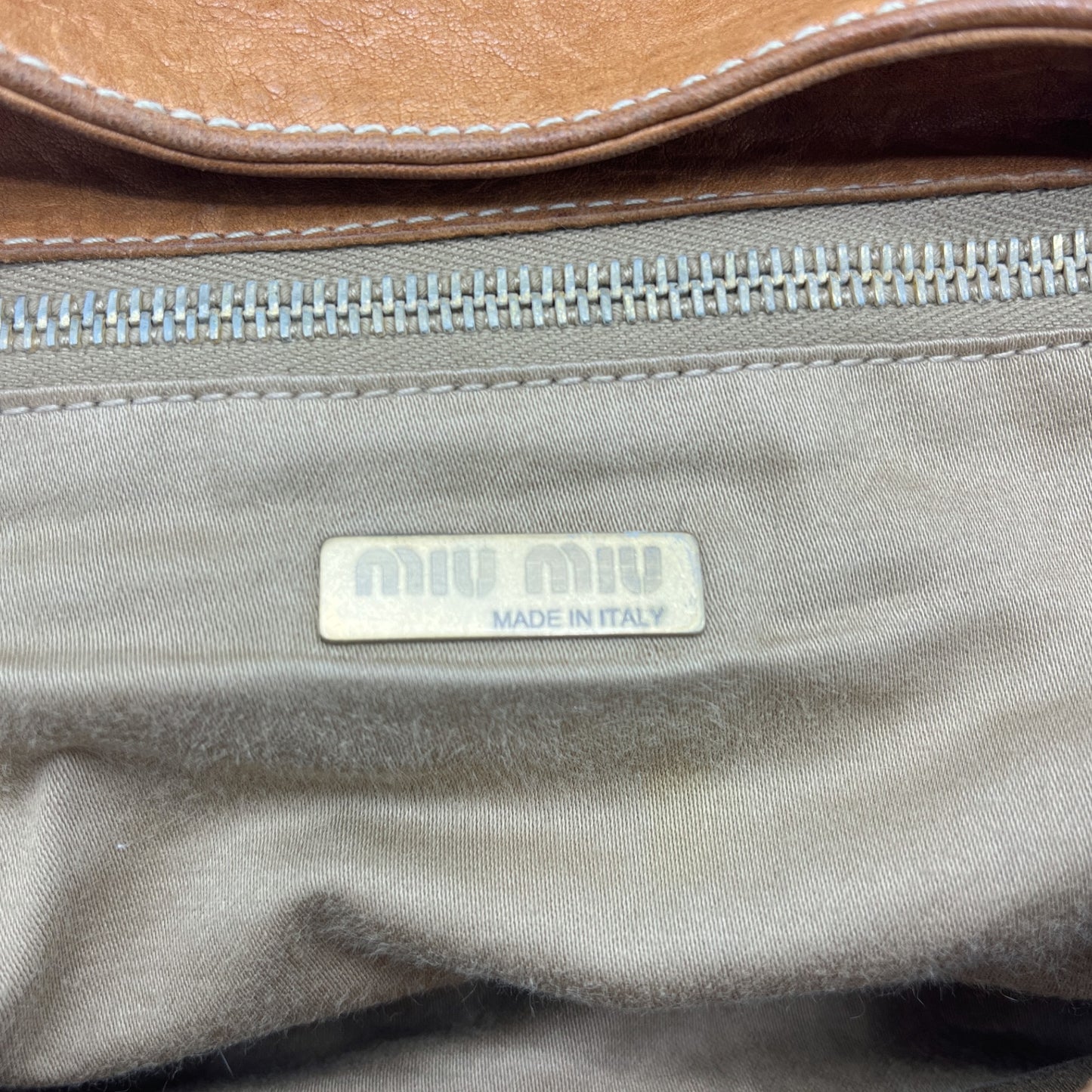 MIU MIU LIGHT BROWN BAG