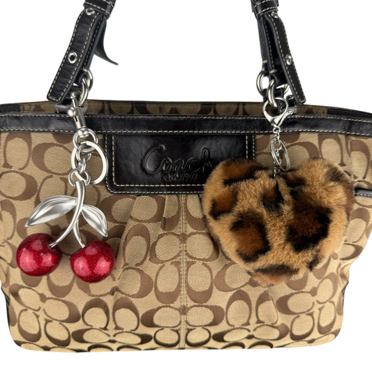 COACH SIGNATURE PLEATED TOTE BAG