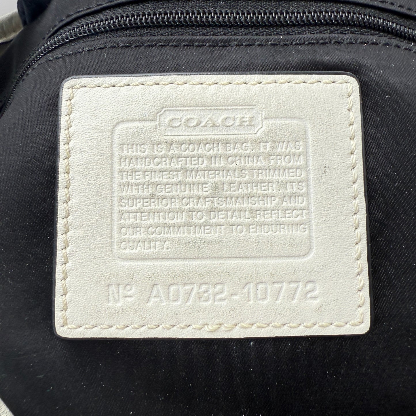 COACH SIGNATURE GREY ERGO HOBO BAG