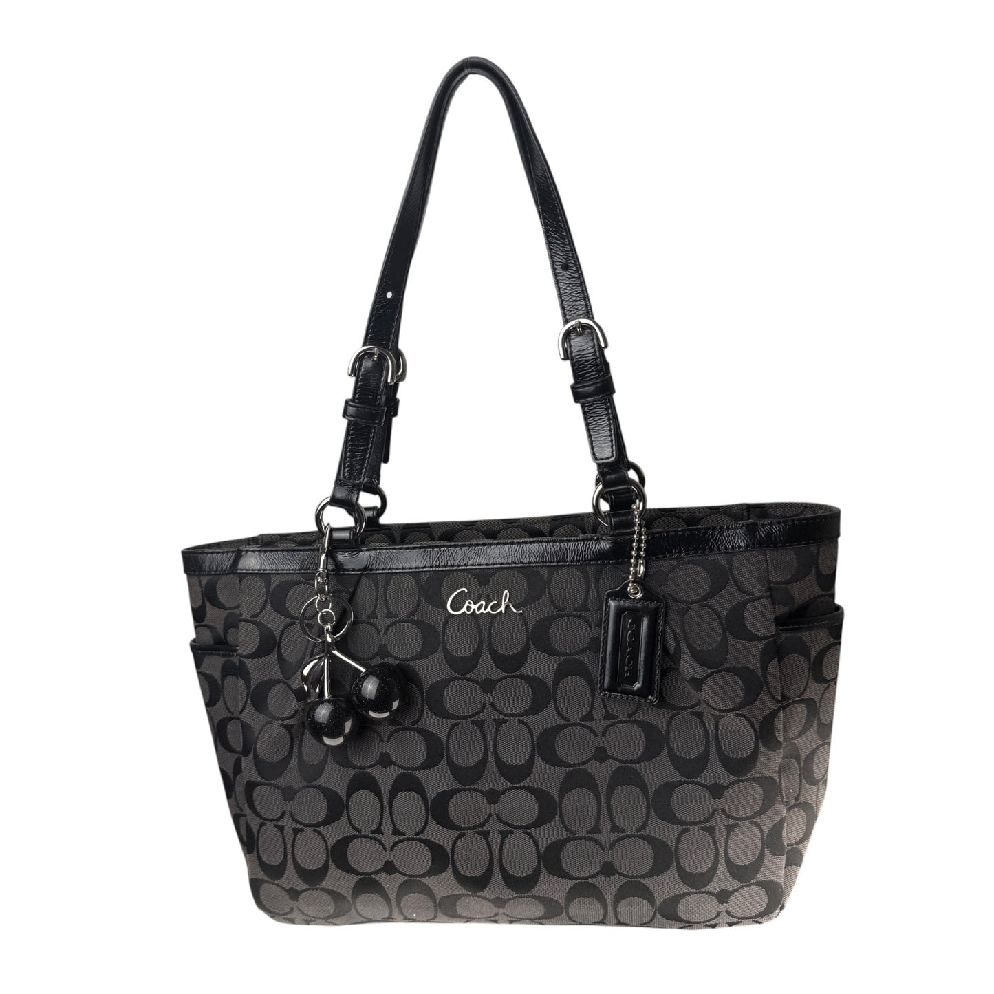 COACH SIGNATURE JACQUARD STRIPE BAG (LARGE)