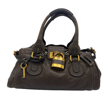 CHLOE PADDINGTON LEATHER BAG BROWN