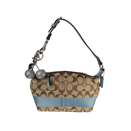 COACH SIGNATURE STRIPE MINI HOBO BAG