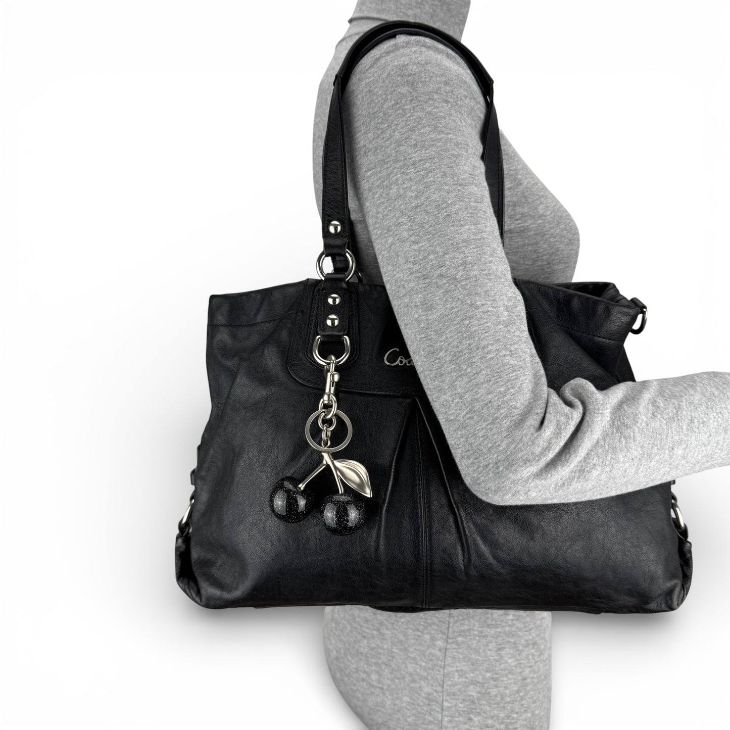 COACH ASHLEY LEATHER SATCHEL BAG