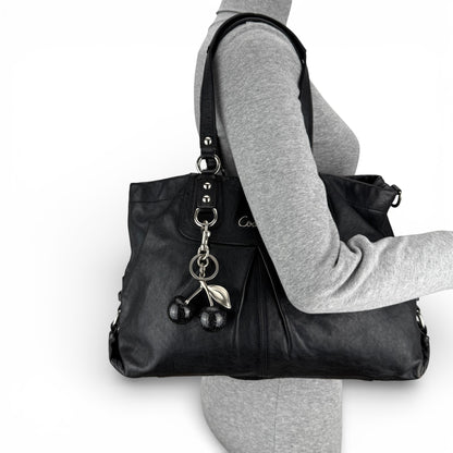 COACH ASHLEY LEATHER SATCHEL BAG