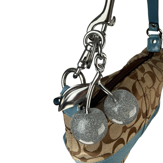 COACH SIGNATURE STRIPE MINI HOBO BAG