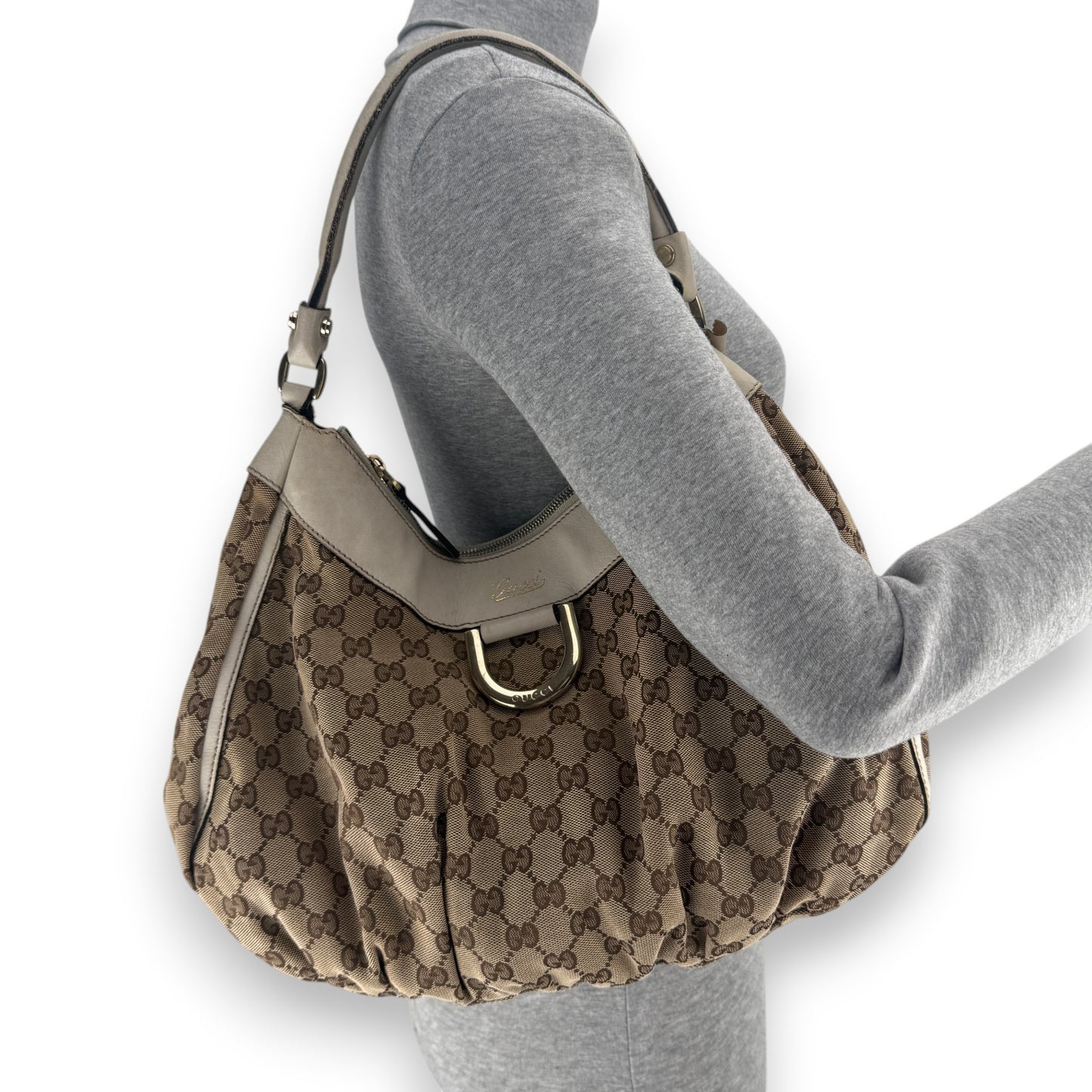 GUCCI D-RING ABBEY HOBO BAG