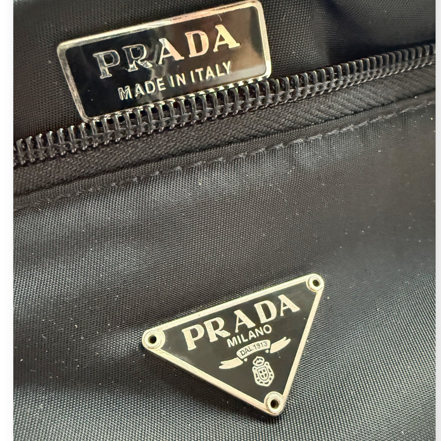 PRADA TESSUTO POCHETTE NYLON BAG