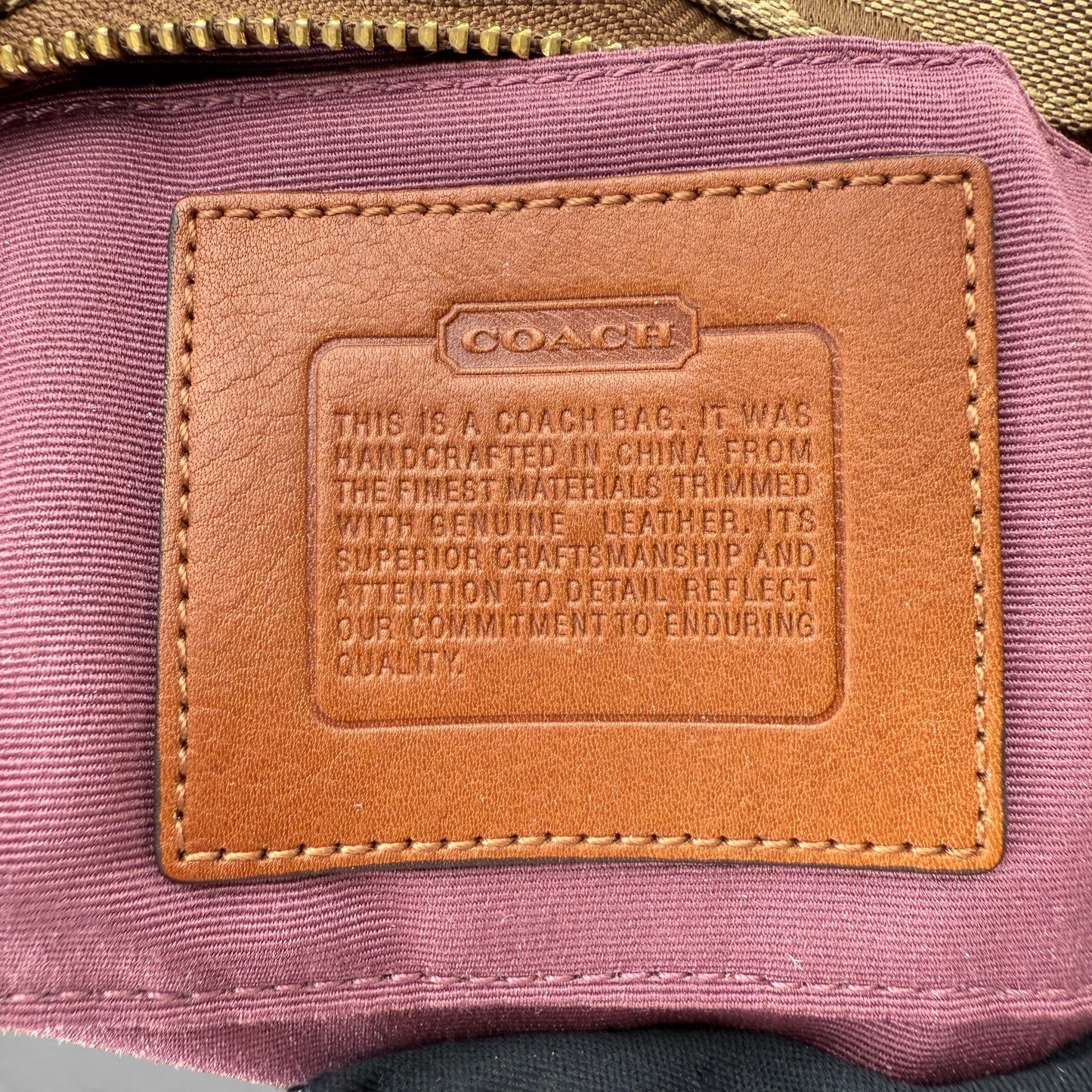 COACH SIGNATURE CARLY SHOULDER BAG (SMALL)