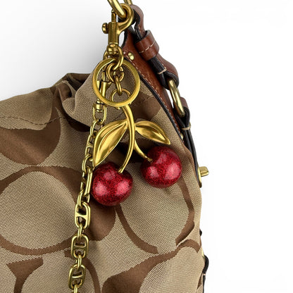 COACH SIGNATURE CARLY SHOULDER BAG (LARGE)