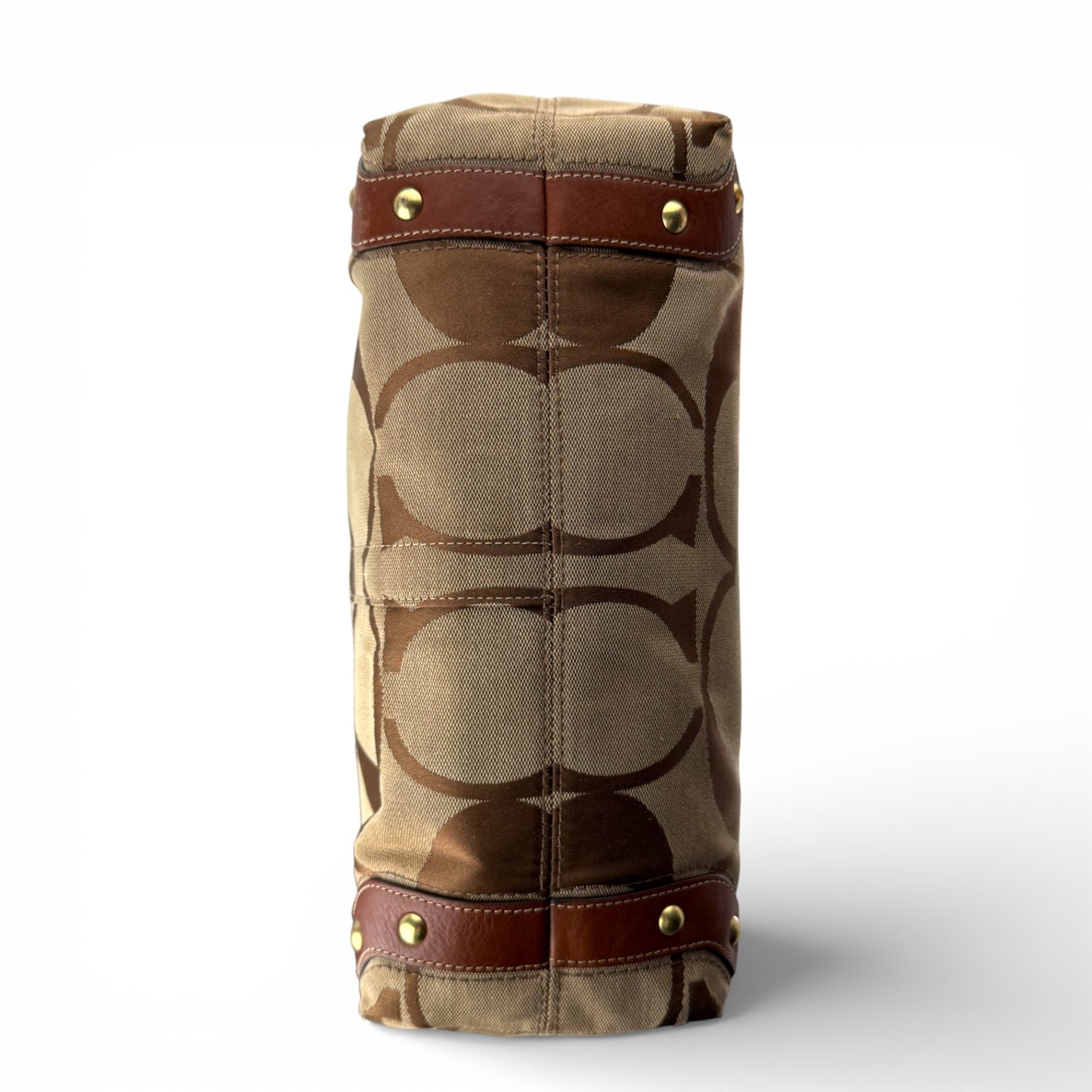 COACH SIGNATURE CARLY SHOULDER BAG (LARGE)