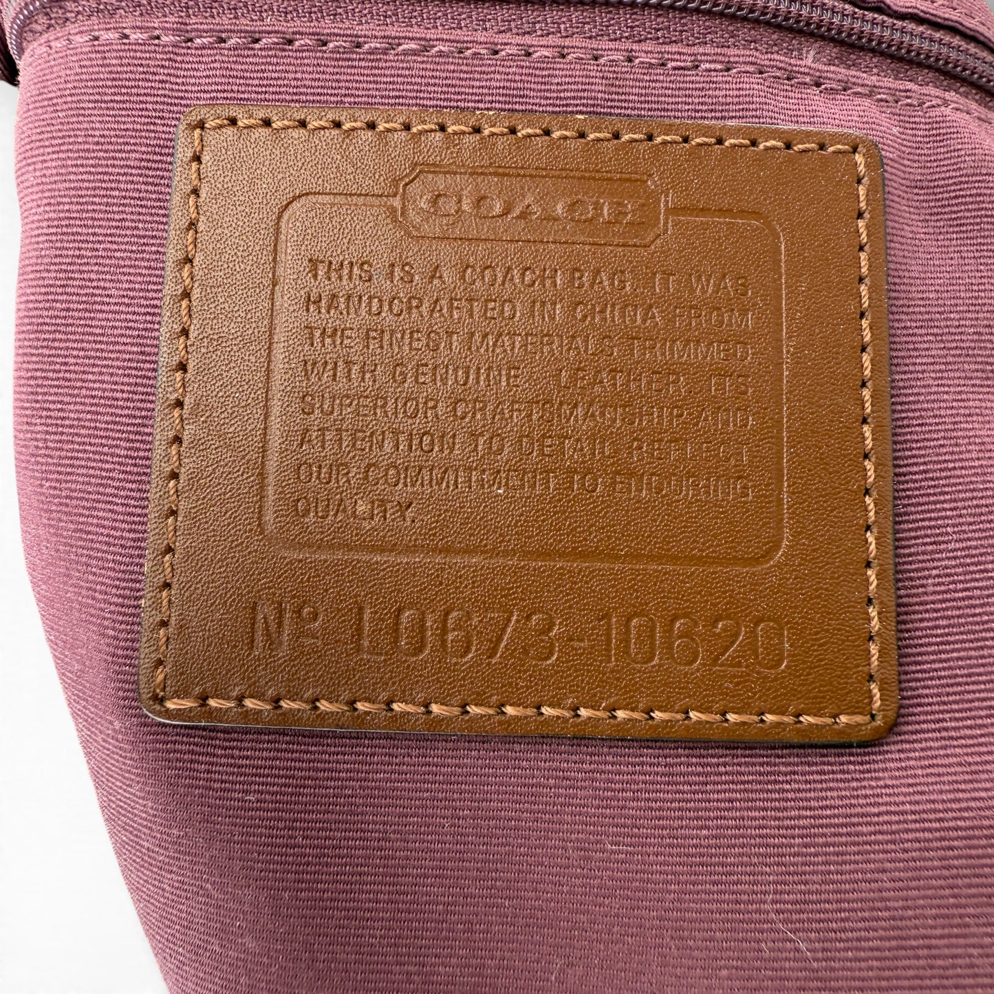 COACH SIGNATURE CARLY SHOULDER BAG (LARGE)