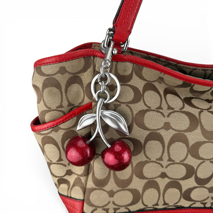 COACH SIGNATURE  SHOPPER BAG RED