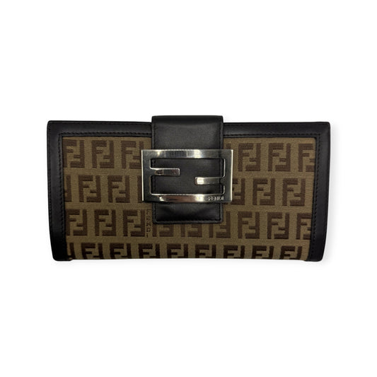 FENDI ZUCCA BIFOLD LONG WALLET