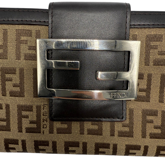 FENDI ZUCCA BIFOLD LONG WALLET